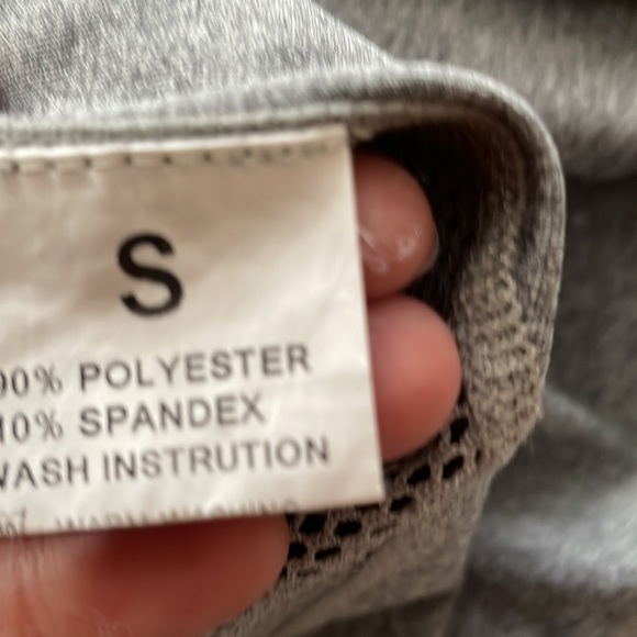 SHEIN size S grey racerback t-shirt top - Picture 7 of 7